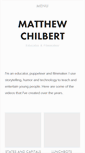 Mobile Screenshot of matthewchilbert.com