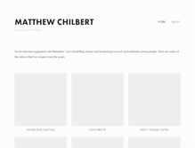 Tablet Screenshot of matthewchilbert.com